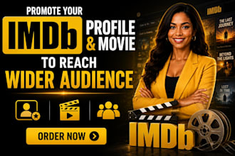 promote your imdb profile and movie to reach a wider audience