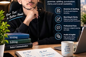 proofread and correct your english article, essay or document