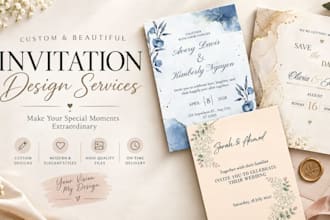 design elegant wedding and event invitations
