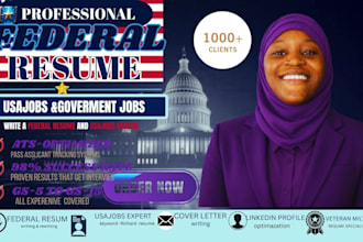 write an ats optimized federal resume for usajobs