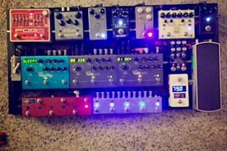analog audio pcb design for guitar effects,mic preamp,amplifier and audio