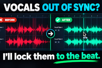 align and sync your vocal stems perfectly to the beat