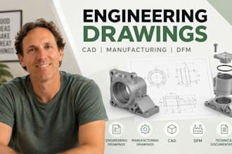 engineering drawings, manufacturing drawings, cad, dfm, technical documentation