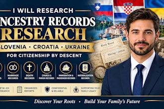 research slovenian croatian and ukrainian ancestry records