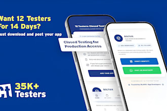 provide 12 testers for google play closed testing and mobile app testing