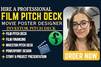 design film pitch deck, movie poster mood board, TV web series bible film poster