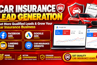 generate auto insurance leads car insurance vehicle insurance and build website