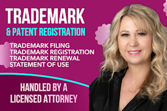 be your trademark attorney, patent attorney, trademark registration