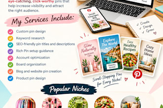 do pinterest marketing,pin design and organic promotion