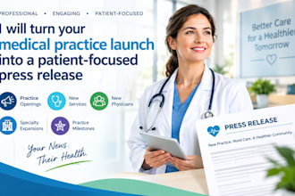 turn your medical practice launch into a patient focused press release