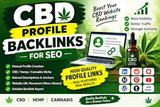 build profle cbd backlinks for SEO
