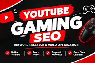 do youtube gaming SEO, video optimization and keyword research