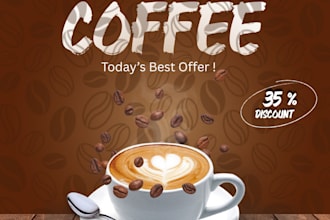 design a stunning coffee shop poster