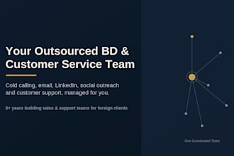 set up and manage your outsourced business development team