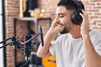 be male rapper, hip hop rapper, UK rapper male vocalist for pop song