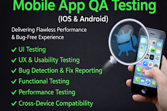 do app testing and website testing, QA, iphone, ipad and android user testing