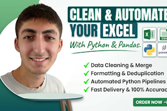 do excel or CSV data cleaning using python pandas