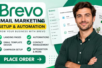 setup brevo newsletter campaign brevo expert bravo automation brevo landing page