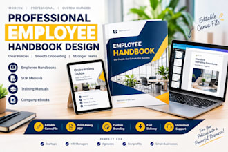 design a professional employee handbook, training manual, or company ebook