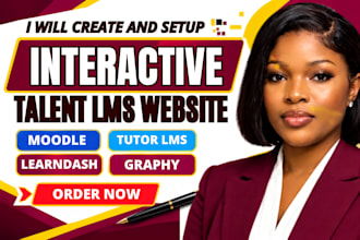 create course content on talentlms, learnworld, graphy, wordpress and moodle