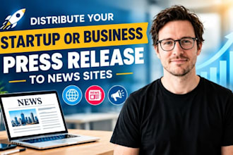 distribute your startup or business press release to news sites