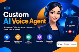 custom ai voice agent call centre ai rebrand customer appointment booking agent