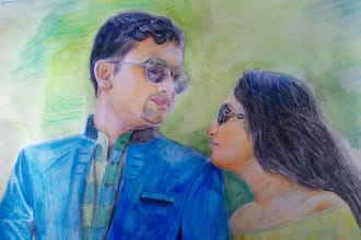 draw color pencil portraits of you
