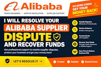 resolve your alibaba supplier dispute and recover funds