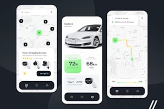 develop gps finder app, ai tracking app, ev charging app