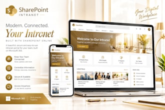 build a modern sharepoint intranet, sharepoint site and microsoft 365 portal
