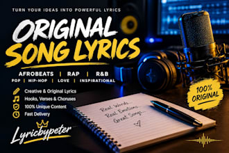 write original lyrics for your song