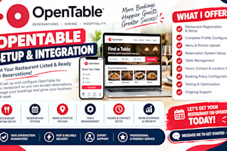 setup opentable restaurant booking crm sevenrooms reservation bot integration