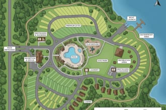 design a custom rv park, campground, and caravan park map