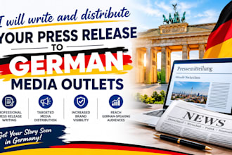 write and distribute your press release german media outlet