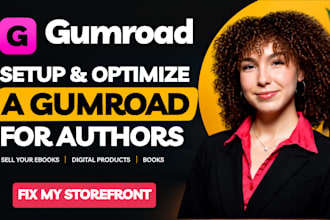 setup and optimize a gumroad for authors