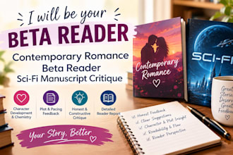 beta read contemporary romance beta reader sci fi manuscript critique