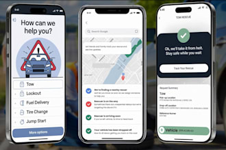 develop a tow truck and roadside assistance app with gps tracking