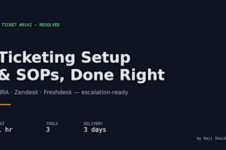 manage your customer support tickets and escalations, jira system write sops