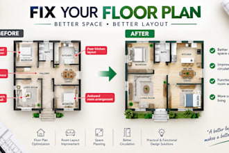 fix your inefficient house floor plan and improve the room layout