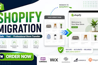 migrate wordpress website to shopify, wix squarespace migration to shopify