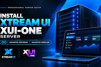 install xtreamui xui one server with unlimited restream unlimited reseller panel