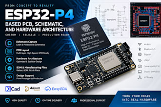 develop esp32 p4 based pcb schematic and hardware architecture