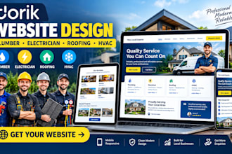build dorik website for local business plumber electrician roofing and hvac