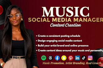 be music social media manager, create, edit reels and shorts for viral growth