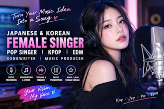be korean female singer songwriter, kpop female rapper, singer and vocalist, pop