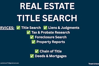 do real estate property title search