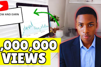 do youtube video seo, promotion and monetization for 1 million views