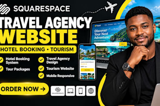 travel agency website hotel booking squarespace tourism website design