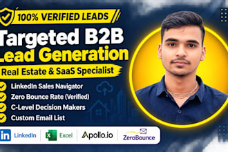 do targeted real estate and saas b2b lead generation with verified emails