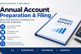 prepare and file annual accounts and tax return to hmrc